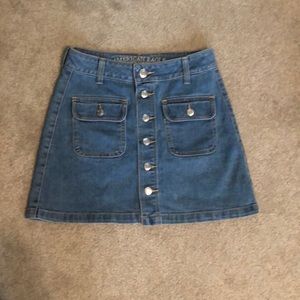 American eagle jean skirt